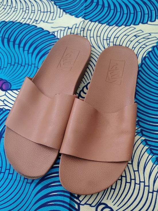 Vans Shoes - Vans Women's Brown Leather Decon Slide Sandals